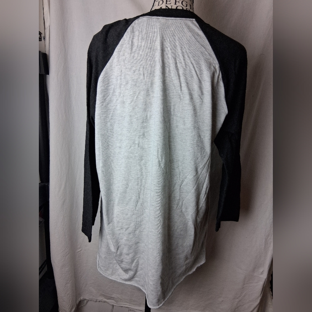 Next Level Apparel Mama Claus Black and White Long Sleeve Tee Large - Picture 4 of 4